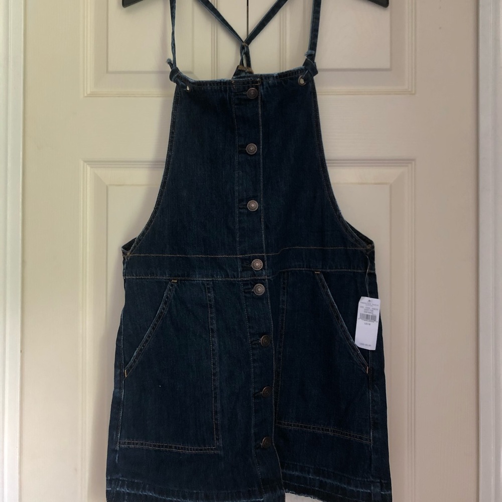 ae denim overall dress